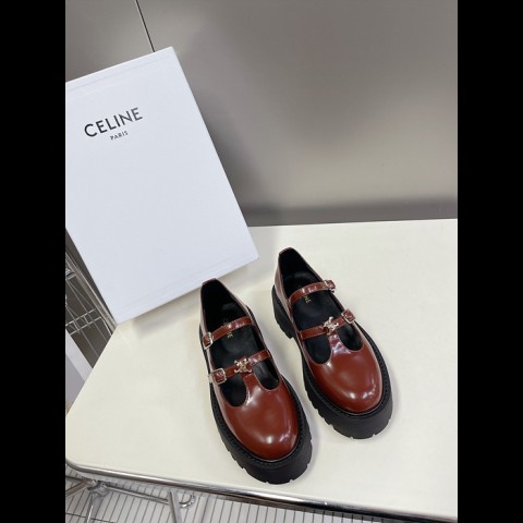 23ss celin* 트리오페 스트랩 로퍼 (굽 5cm)