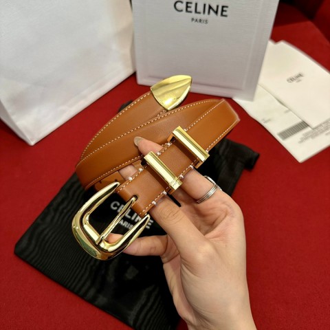 celin* 레더 벨트 1.8cm