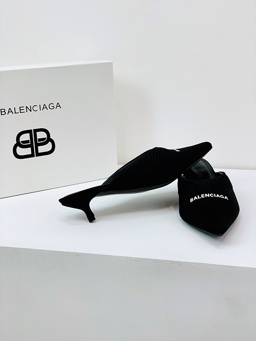 balenciag* 레터링 뮬 (굽 4cm)