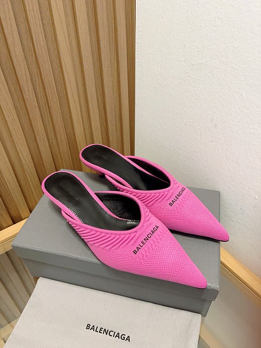 balenciag* 레터링 뮬 (굽 4cm)